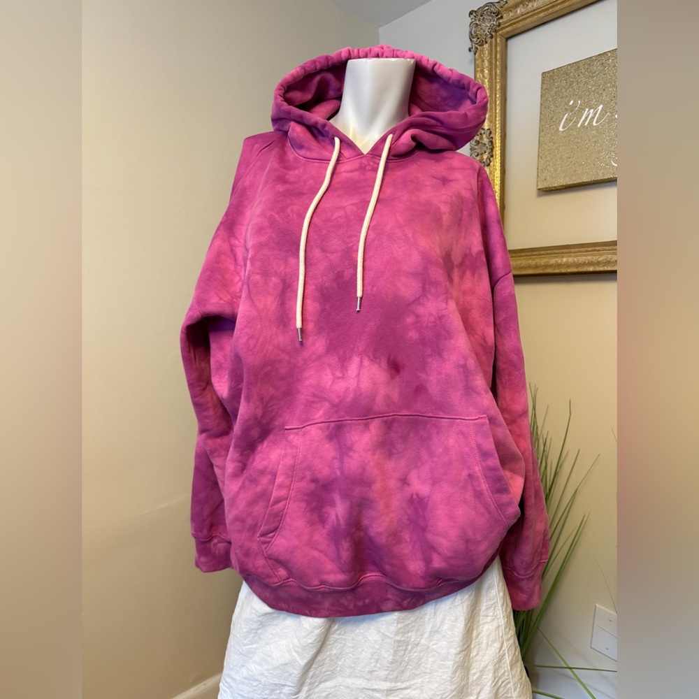 Unisex Purple Tie-Dye Hoodie